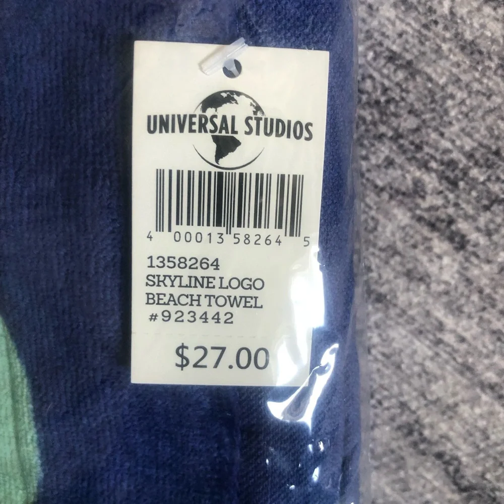Universal Studios Multicolor Beach Towel